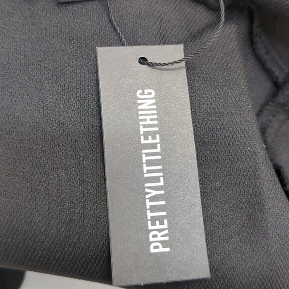 Pretty Little Thing Woven Structured Shift Women's Dress US 2P Black - Picture 7 of 9